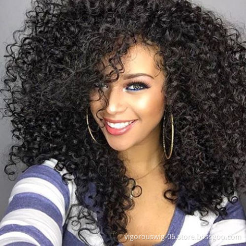 Vigorous Short Big Afro Kinky Curly Wigs for Black Women Premium Synthetic Hair Wigs Natural Looking Hair Replacement Wig